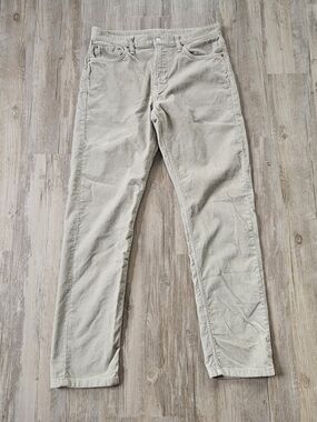 Buck Mason Men's Cream Ford Standard 10 OZ. Stretch Cord Corduroy Jeans 32x34